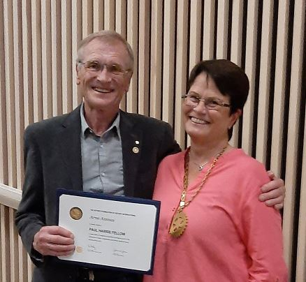 Paul Harris Fellow utmerkelsen tildelt Arne Ansnes